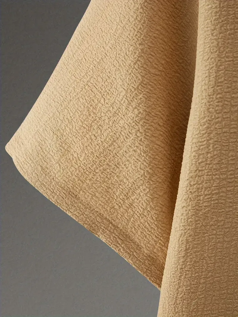 Men's Casual Outfit Set, Polyester Blend, V-Neck, Pockets, Regular Fit, Machine Washable, No Print