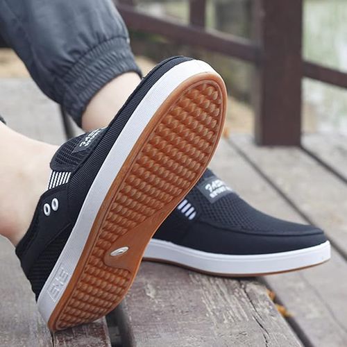 Slip On Casual Shoes For Men's Outdoor Activities, Non Slip Comfy Low Top Sneakers For Outdoor Walking Camping Park Workout, Spring And Summer