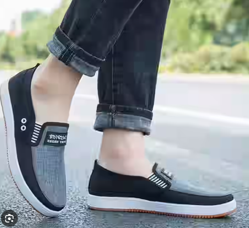 Slip On Casual Shoes For Men's Outdoor Activities, Non Slip Comfy Low Top Sneakers For Outdoor Walking Camping Park Workout, Spring And Summer