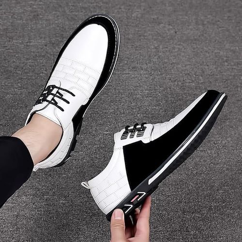 Elegant Mens Plaid Derby Shoes