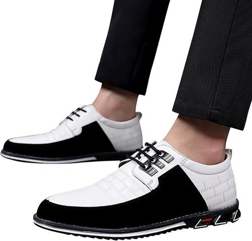 Elegant Mens Plaid Derby Shoes