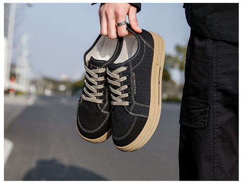 Summer men's shoes are versatile and casual black and brown sports shoes