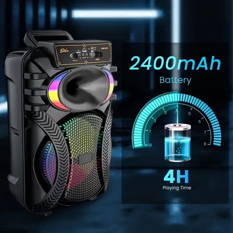 🔥🔥Hot Sale🔥🔥70% off 🔥 Massive 10 BT Speaker for Outdoor  Indoor Party,Dynamic Colorful LED Lights. Perfect for Camping, Parties & More