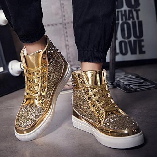 Glittery High Top Skate Shoes