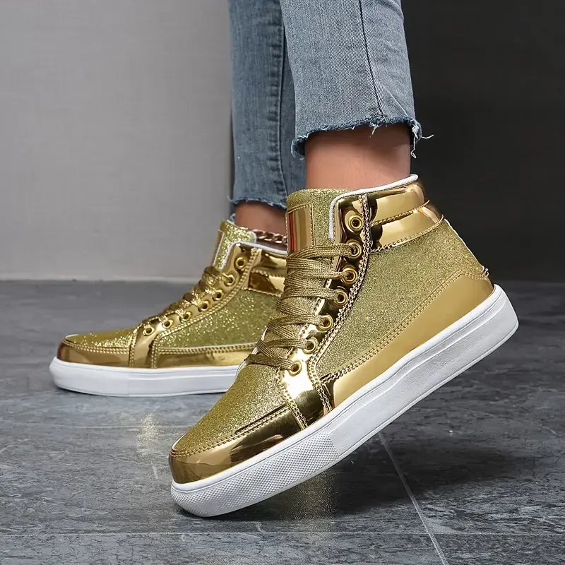 Glittery High Top Skate Shoes