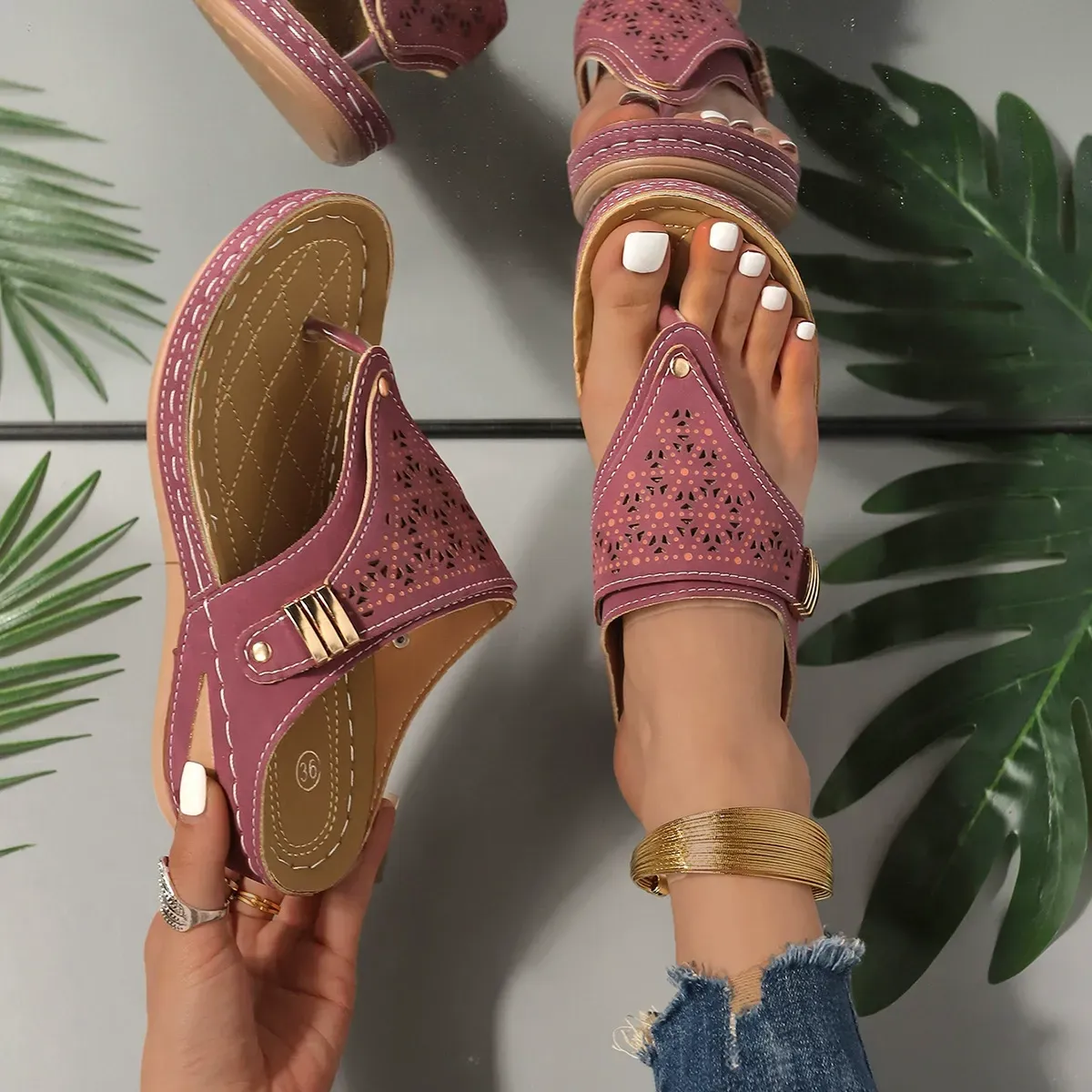 Outdoor casual slippers women's outdoor walking shoes