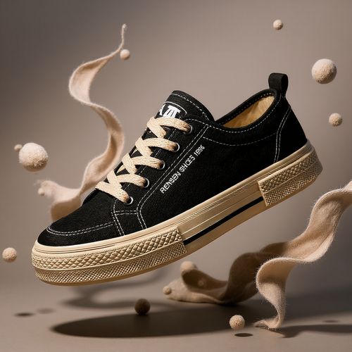 Summer men's shoes are versatile and casual black and brown sports shoes