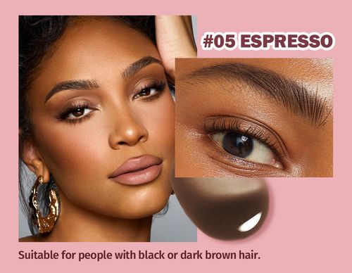 This popular eyebrow mascara is waterproof, smudge-proof, has a large brush, and provides long-lasting, vibrant color without fading, creating natural-looking brows.