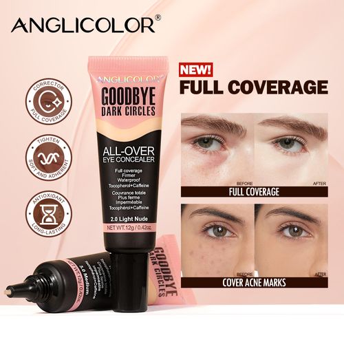 Long-lasting natural concealer for facial blemishes, tattoo concealer, eye and body concealer.