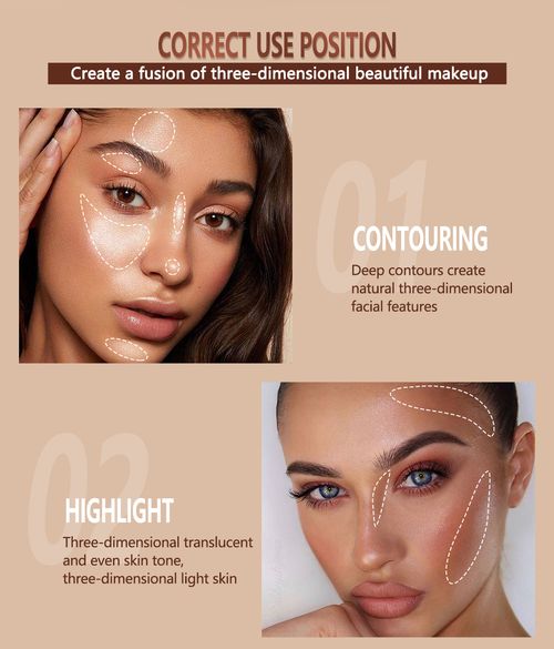 Bestselling highlighting and contouring stick, under-eye brightening and contouring pen, waterproof and long-lasting dewy blush liquid.