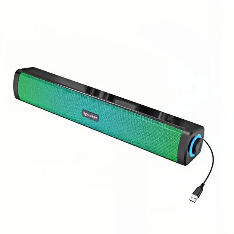 Computer Mini Speaker Desktop Home Bluetooth Speaker Long Strip Wired Gaming Subwoofer E-1411