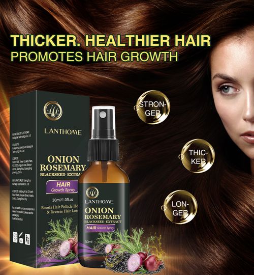 New Lanthome Onion Rosemary Black Rice Hair Care Spray - Nourishing and Conditioning Hair