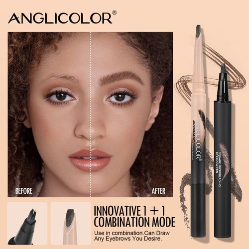 Popular eyebrow pencil set, waterproof and smudge-proof liquid eyebrow pencil, export-grade makeup water eyebrow pencil