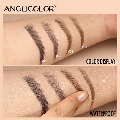 Popular eyebrow pencil set, waterproof and smudge-proof liquid eyebrow pencil, export-grade makeup water eyebrow pencil