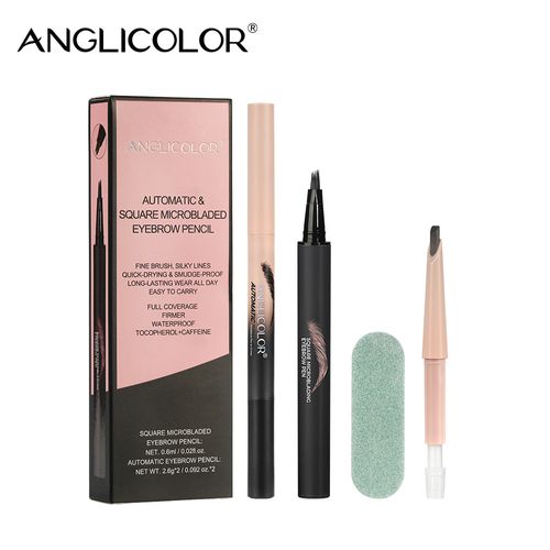 Popular eyebrow pencil set, waterproof and smudge-proof liquid eyebrow pencil, export-grade makeup water eyebrow pencil