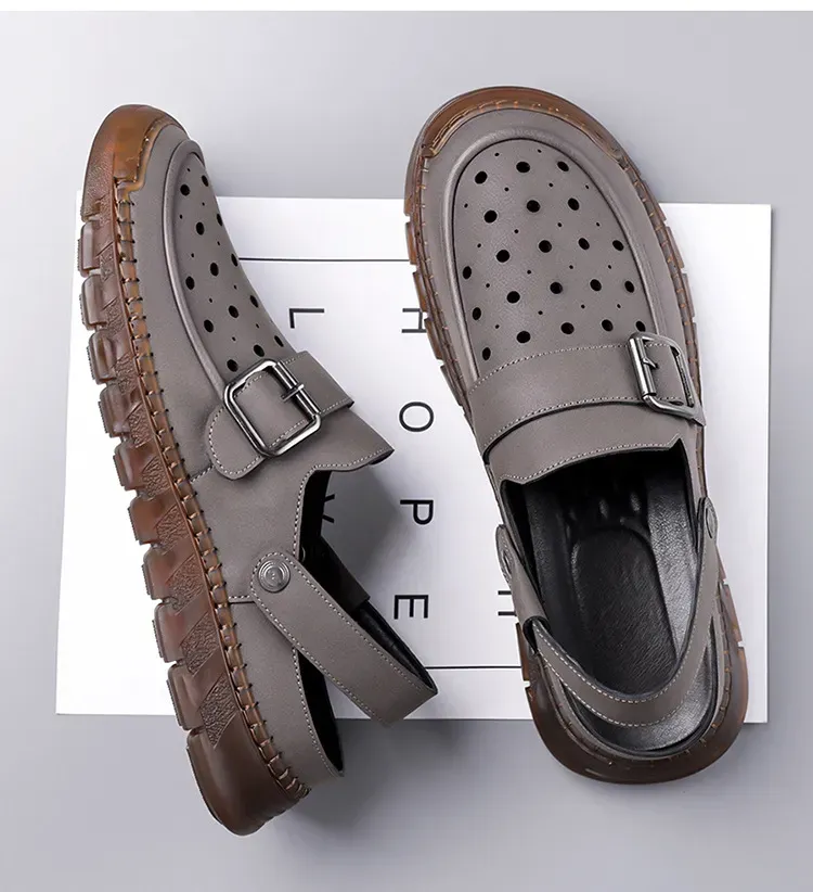 Fashionable casual shoes, hand-stitched breathable sandals
