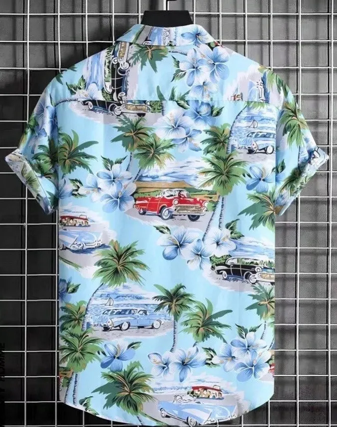 Men's casual Hawaiian shirt