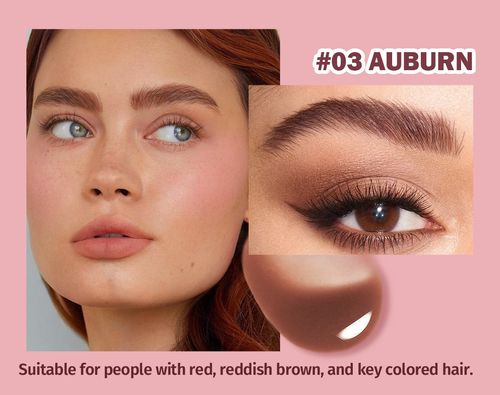 This popular eyebrow mascara is waterproof, smudge-proof, has a large brush, and provides long-lasting, vibrant color without fading, creating natural-looking brows.
