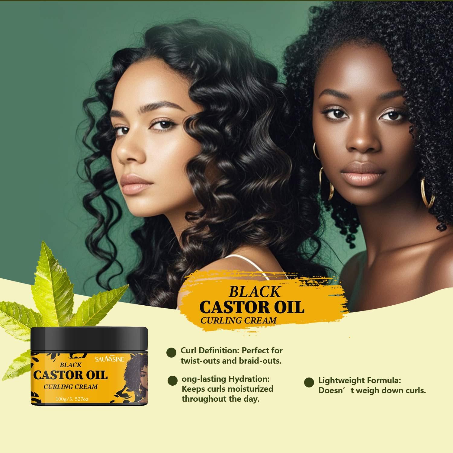 UVASINE Black Castor Oil Curling Cream 100gSA