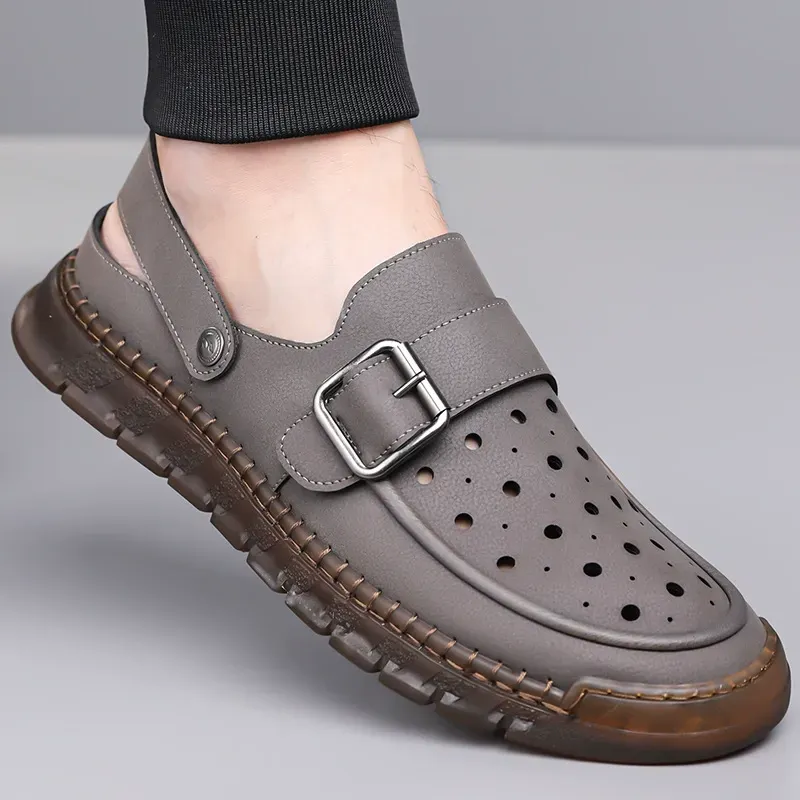 Fashionable casual shoes, hand-stitched breathable sandals