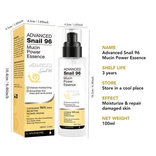Lanthome Snail Serum 100ml - Moisturizing Facial Care