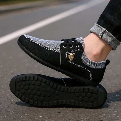 New style tods shoes large size summer breathable canvas shoes trendy low top versatile casual shoes