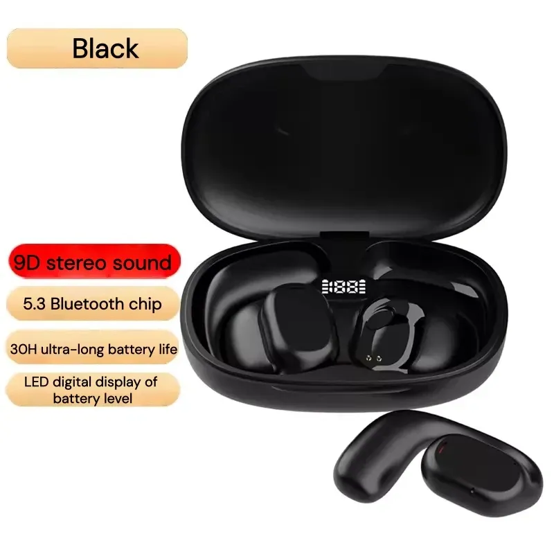 The new JS37 ear-hook Bluetooth headset features a large battery capacity, digital display screen, and ultra-long battery life