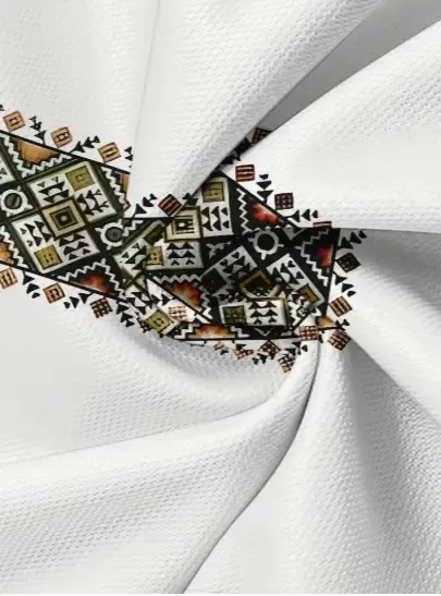 Men's short-sleeved T-shirt business casual series digital short-sleeved 3D printing style loose short-sleeved