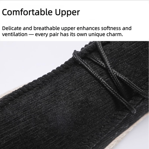 Men's slip-on shoes, corduroy men's shoes, casual shoes, four seasons round toe sailing shoes for men