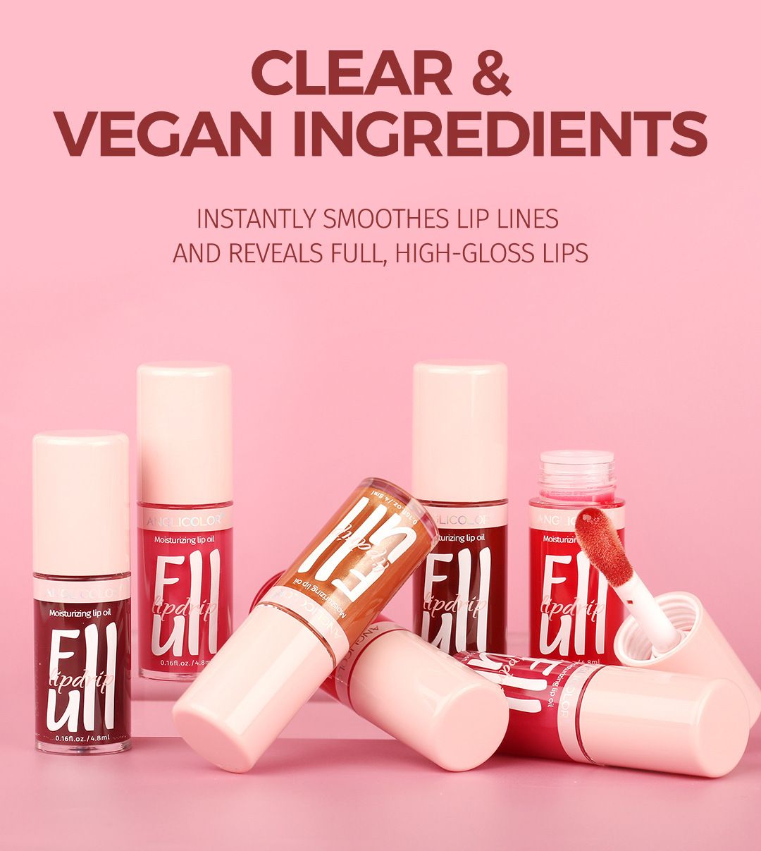 Popular color-changing lip gloss, moisturizing lip balm, non-transferable lip oil, long-lasting lip essence