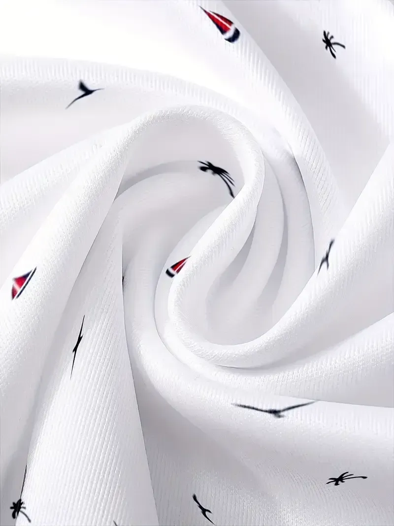 Men's Geometric Graphic Print Golf Shirt