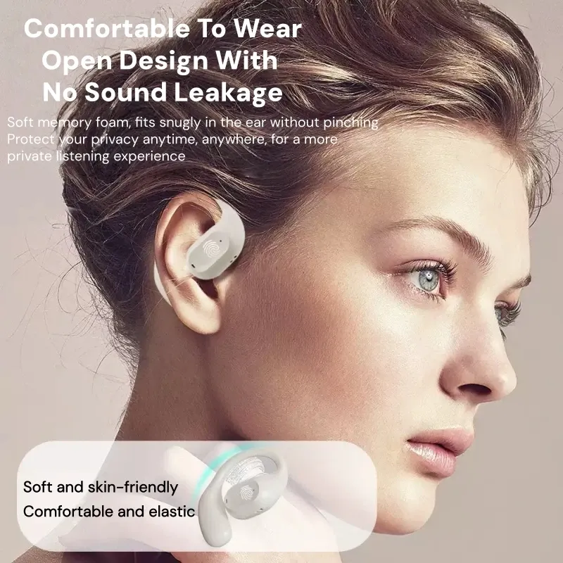 The new JS37 ear-hook Bluetooth headset features a large battery capacity, digital display screen, and ultra-long battery life