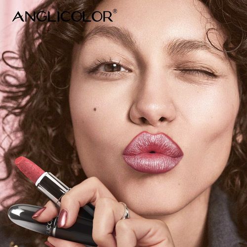 Black tube frosted bullet lipstick, waterproof, non-stick, pearlescent, long-lasting moisturizing lip balm