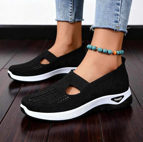 Summer shoes women's cloth shoes slip on mesh shoes