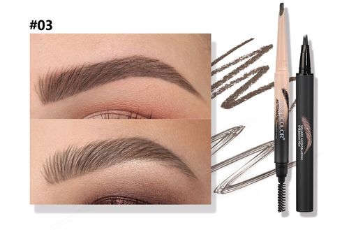 Popular eyebrow pencil set, waterproof and smudge-proof liquid eyebrow pencil, export-grade makeup water eyebrow pencil