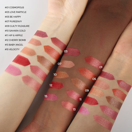 Black tube frosted bullet lipstick, waterproof, non-stick, pearlescent, long-lasting moisturizing lip balm