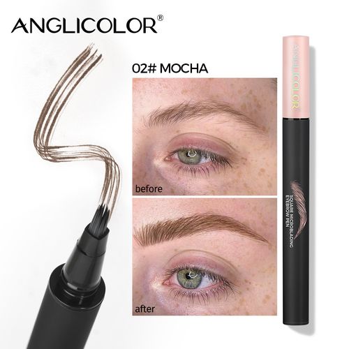 Direct liquid eyebrow pencil, waterproof, long-lasting, non-fading, and creates defined natural-looking brows. (Cross-border liquid eyebrow pencil)