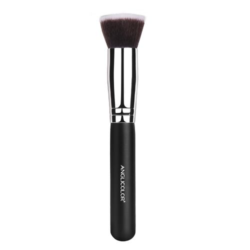 ANGLICOLOR Beauty Flat-Top Foundation Brush, Soft and Slim, Portable Soft-bristled Wooden Handle Makeup Brush