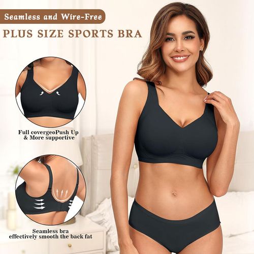 Nahtloser Sport-BH ohne Bügel in großen Größen