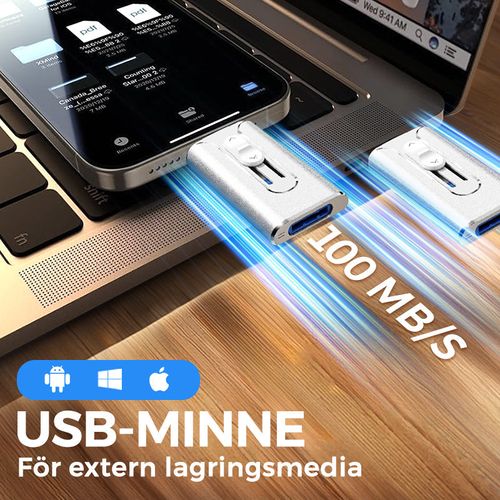 USB-minnepinne for ekstern lagring 📀 - Perfekt for å lagre og bære med deg filene dine! 🚀
