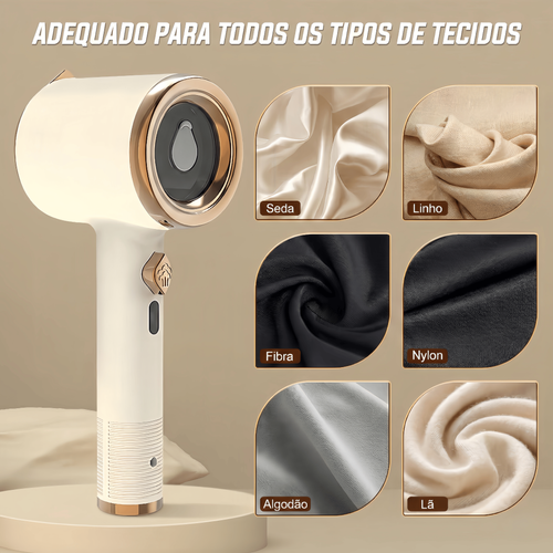 Mini Ferro de Engomar a Vapor 2 em 1 - Portátil e Potente