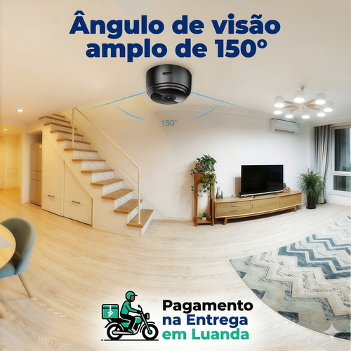 🔥 Mini Câmara A9 – O Teu Mambo Sempre Seguro! 👁️ 1080P Full HD + Visão Noturna 🌙 Segurança no ponto para o teu carro, casa ou escritório! 🚗🏠🏢 Entrega à borla em Luanda e pagas só ao receber! 🛵💰