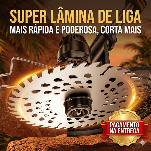 👑 REI DO PODER: Corta-Grama Elétrico Multifuncional com Motor Brushless ⚡ e Bateria de Lítio de Longa Duração 🔋! Ceifeira Doméstica Portátil de Alta Potência para Terrenos Bravios 🌿, com 9 Polegadas de Lâmina de Serra Circular ⚙️ e Cabo Telescópico Ajustável de 120-145cm 📏, Display Digital e Escudo Protetor Grande 🛡️. Mais Seguro, Mais Forte e 10 Vezes Mais Eficiente 💪!