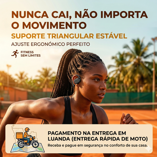 Gemini 说 🎧 Auriculares Bluetooth 5.3 Sem Fio com Visor Digital: Bateria de Longa Duração (10h Música - 85h Standby) 🔋, Chamadas HD 📞, Carregamento Tipo-C 🔌 e Gancho Anti-Queda (Não Cai) 🏃‍♂️. Entregas em Luanda com Pagamento no Acto! 🇦🇴✨