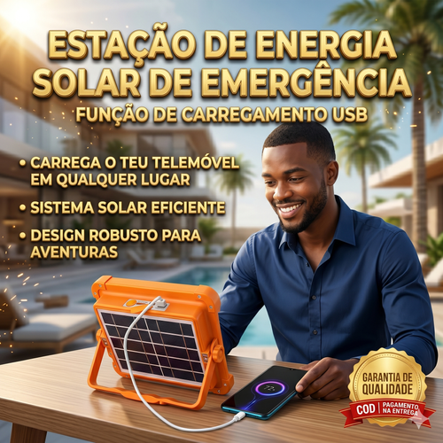💡 Super Refletor Solar Inteligente 4 em 1 para Luanda: Iluminação Total com CUSTO ZERO de Energia o Ano Todo! Perfeito para Campismo, Reparações, Casa e Emergências (SOS) com 4 Modos de Luz, Power Bank Integrado e Proteção IP66 contra Chuva ☀️⛺🛠️🚨🇦🇴