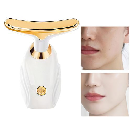 Massageador de Pescoço e Rosto com , Efeito Lifting, Firmador da Pele, Anti-Rugas e Redutor de Papada