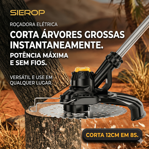 👑 REI DO PODER: Corta-Grama Elétrico Multifuncional com Motor Brushless ⚡ e Bateria de Lítio de Longa Duração 🔋! Ceifeira Doméstica Portátil de Alta Potência para Terrenos Bravios 🌿, com 9 Polegadas de Lâmina de Serra Circular ⚙️ e Cabo Telescópico Ajustável de 120-145cm 📏, Display Digital e Escudo Protetor Grande 🛡️. Mais Seguro, Mais Forte e 10 Vezes Mais Eficiente 💪!