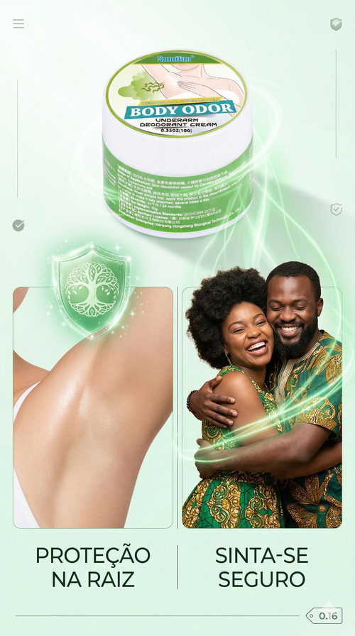 Solução Herbal Avançada Anti-Odor: Creme de Cuidado Intensivo para Axilas - Elimina o Mau Cheiro com Proteção Suave e Duradoura 🍃❄️ O Teu Aliado Portátil para um Dia Seguro e sem Constrangimentos em Luanda! 🔥💪 🇦🇴 Entrega Grátis em Luanda e Pagamento no Acto da Entrega 🚚💰💨