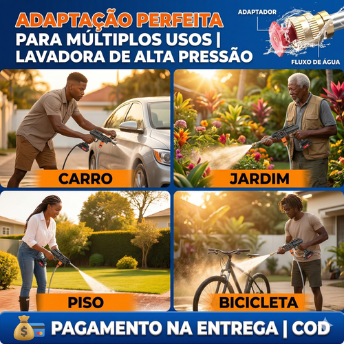 🚀 LAVADORA DE ALTA PRESSÃO SEM FIO: A SOLUÇÃO DEFINITIVA PARA LIMPEZA EM LUANDA! 🇦🇴💦  Liberte-se dos cabos com a nossa Pistola de Limpeza Super Potente de 60 Bar! 🔋 Equipada com motor de cobre puro e bateria de lítio de longa duração, é perfeita para lavar o carro, regar o jardim ou limpar o quintal com total versatilidade e rapidez. 🚗🏡 Inclui 3 bicos ajustáveis para jacto directo, leque ou espuma! 🧼✨
