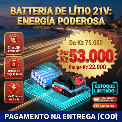 🚀 LAVADORA DE ALTA PRESSÃO SEM FIO: A SOLUÇÃO DEFINITIVA PARA LIMPEZA EM LUANDA! 🇦🇴💦  Liberte-se dos cabos com a nossa Pistola de Limpeza Super Potente de 60 Bar! 🔋 Equipada com motor de cobre puro e bateria de lítio de longa duração, é perfeita para lavar o carro, regar o jardim ou limpar o quintal com total versatilidade e rapidez. 🚗🏡 Inclui 3 bicos ajustáveis para jacto directo, leque ou espuma! 🧼✨